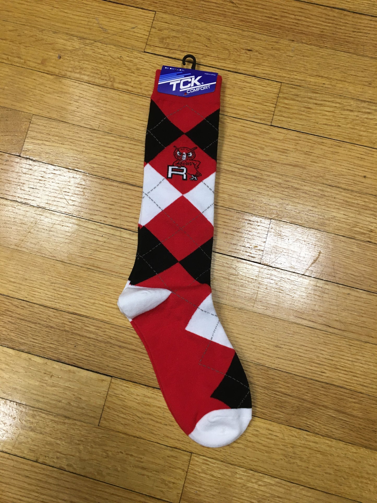 Socks -  Dress Argyle with Leaning Owl