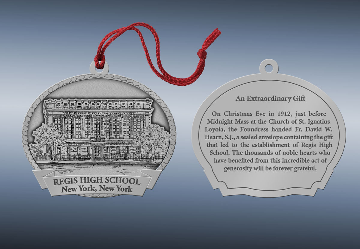 Christmas Ornament - Pewter Building Facade