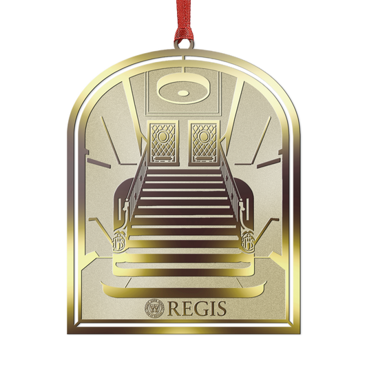 Christmas Ornament - Gold-Plated Brass - Regis Staircase