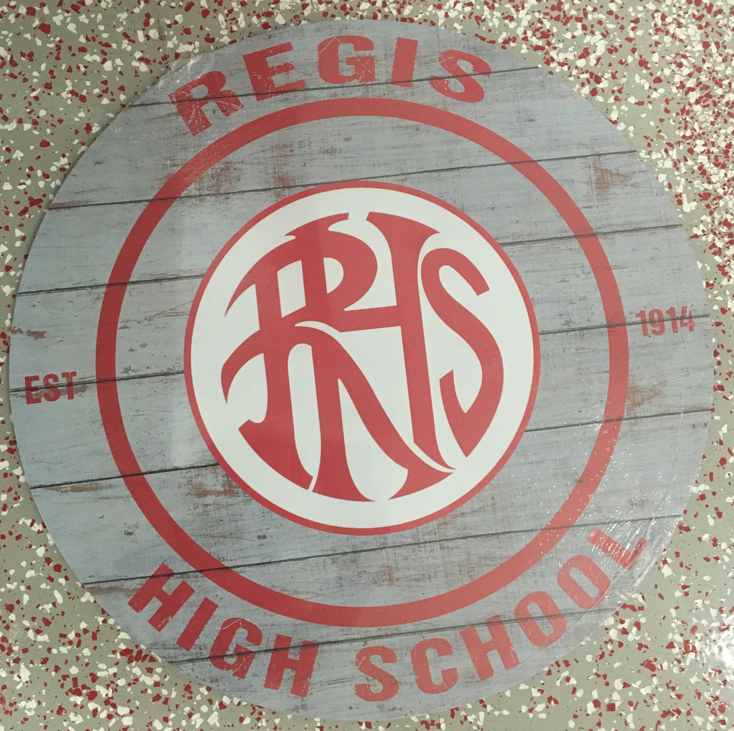 Sign -  Weathered Circle - Classic Regis High